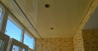 Натяжной потолок на балкон Туймазы, цена 6346 руб.